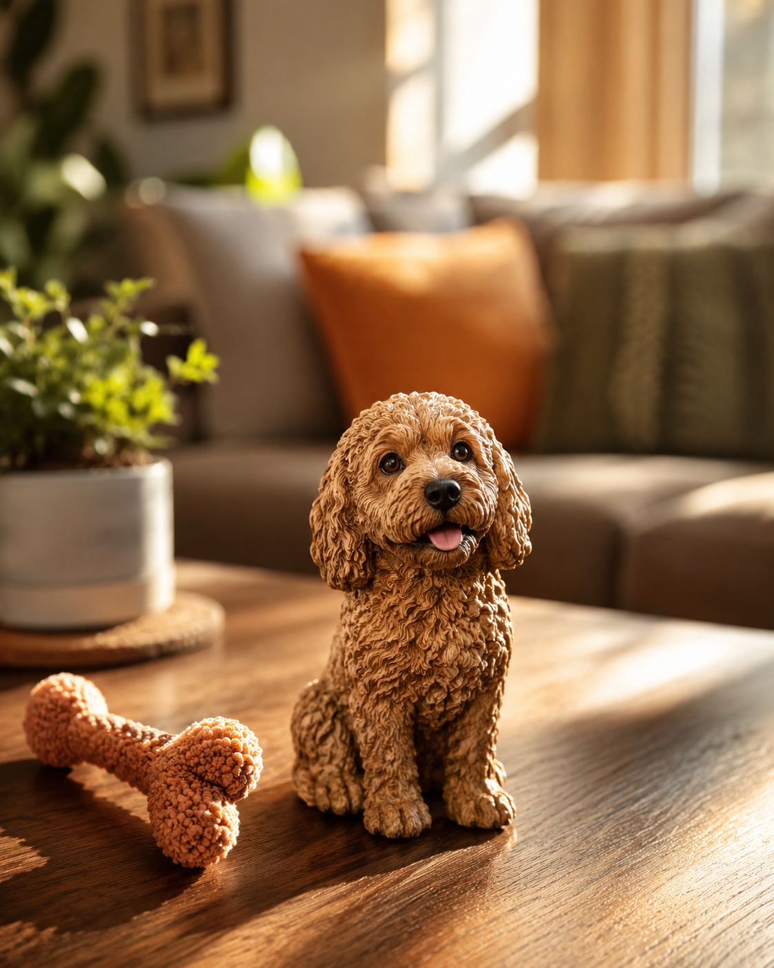 Custom 3D Realistic Pet Statue - Custom Dog & Cat Memorial Figurine