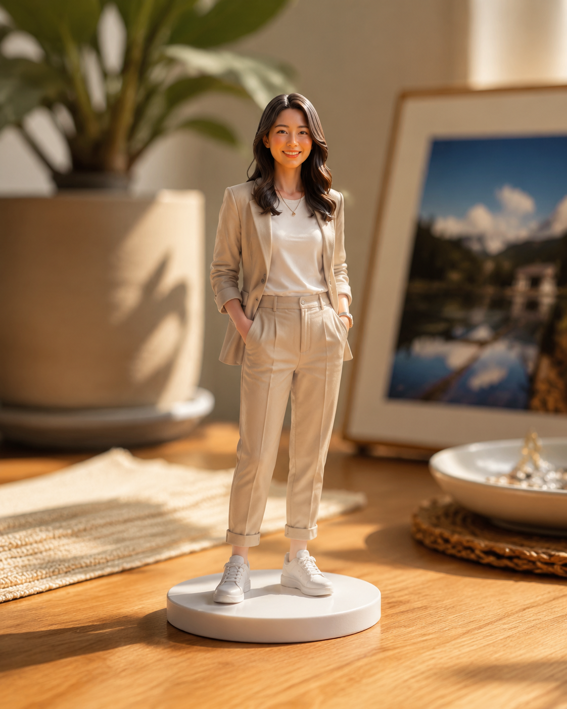 Custom 3D Portrait Figurine - Personalized Hand-Finished Photo Statue