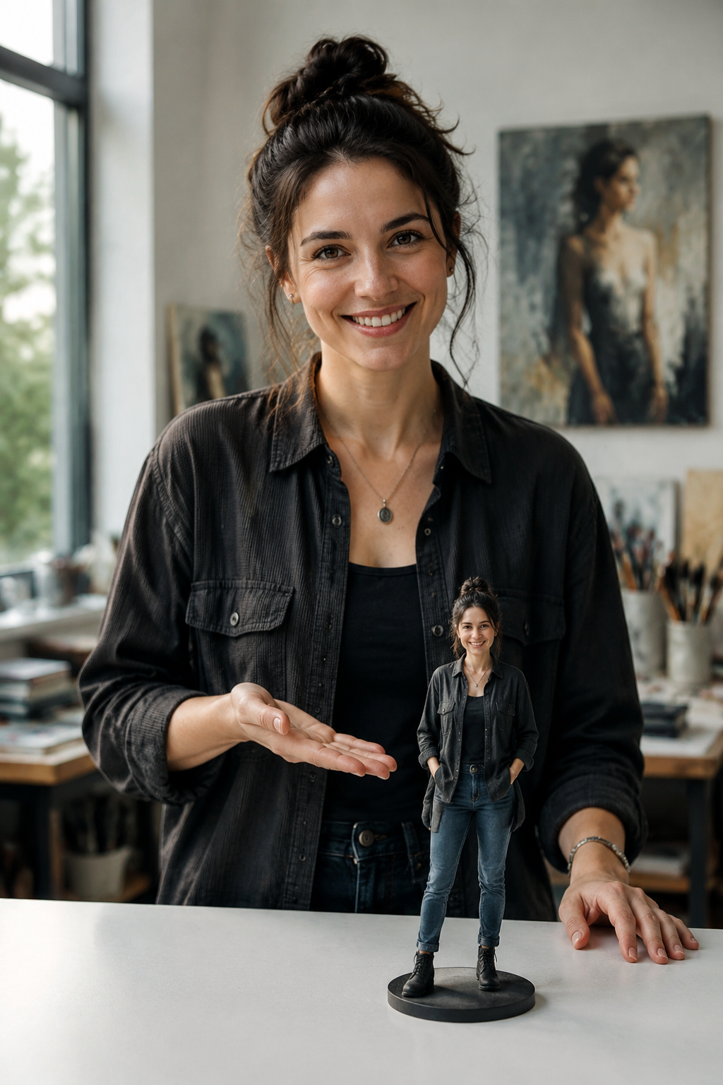 Custom 3D Portrait Figurine - Personalized Hand-Finished Photo Statue