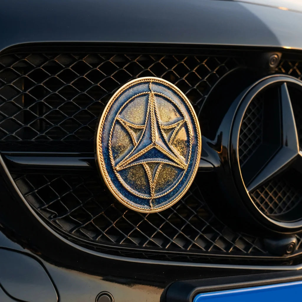 Bespoke Hand-Crafted Cloisonné Car Emblem - China's Intangible Cultural Heritage