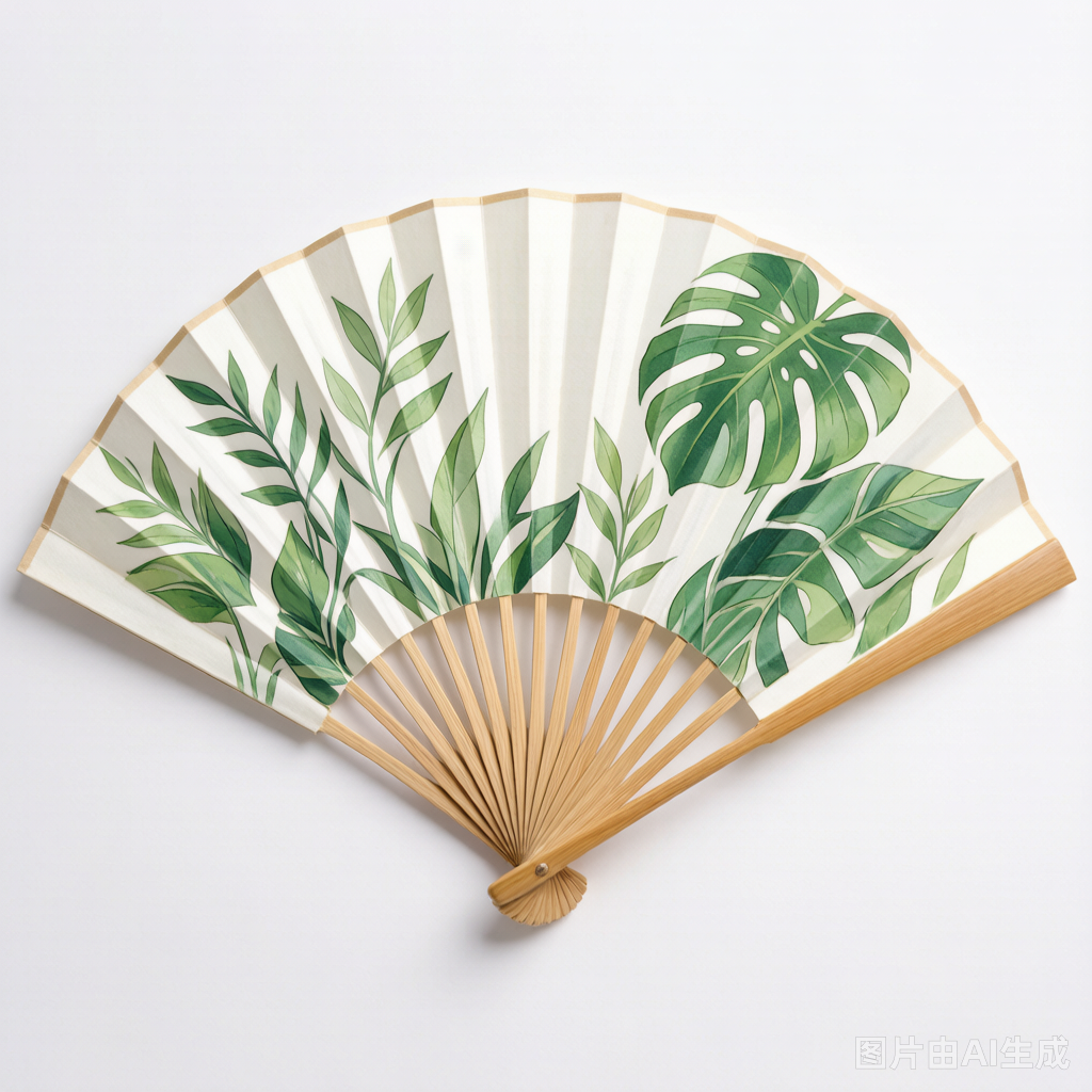 Custom Bamboo Folding Fan - Upload Any Design | Cosplay & Summer Gift