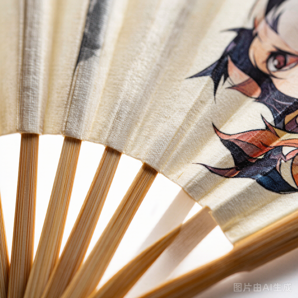 Custom Bamboo Folding Fan - Upload Any Design | Cosplay & Summer Gift